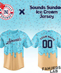 Nashville Sounds Sounds Sundae Night Ice Cream Baseball Jersey