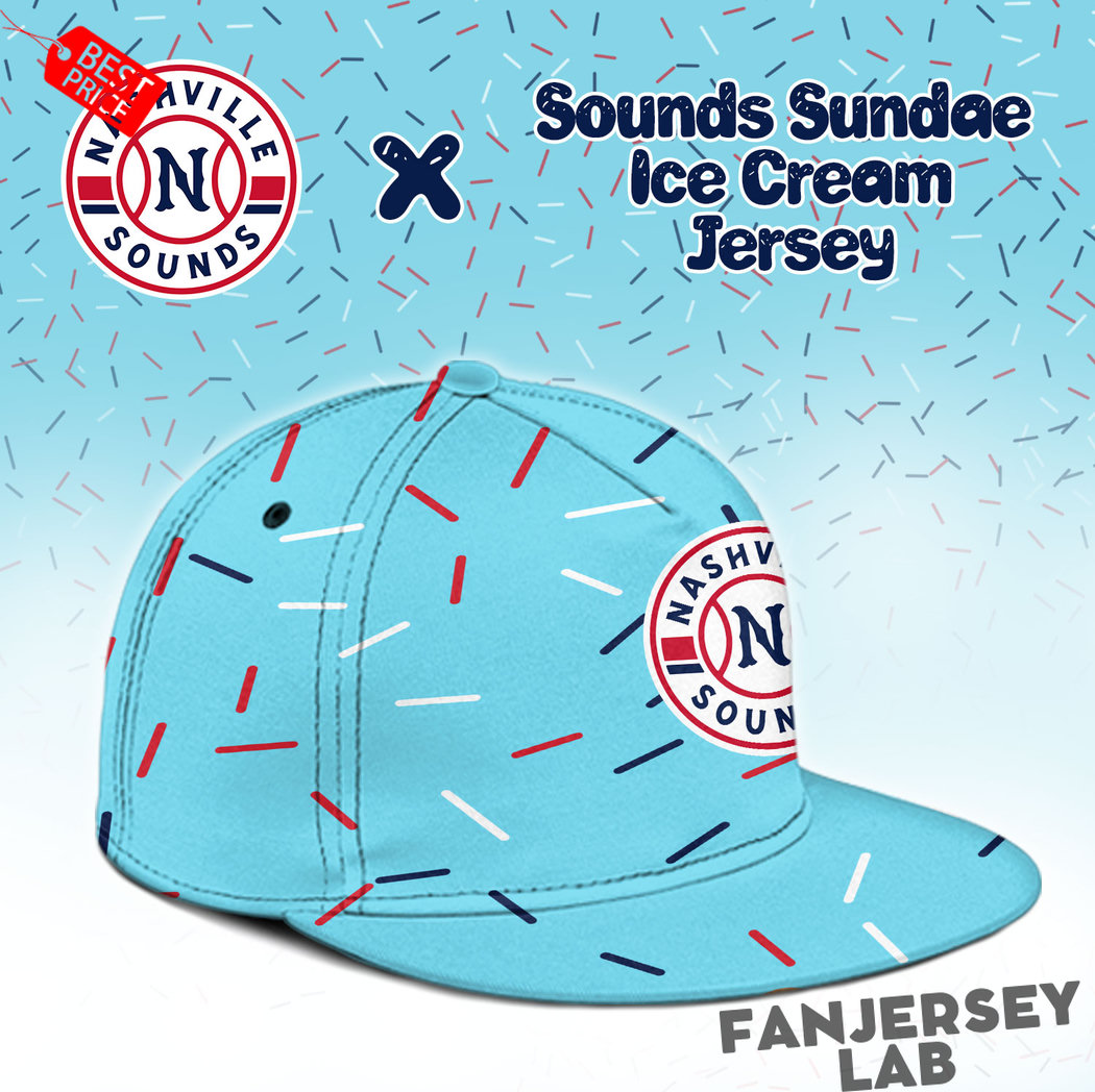 Nashville Sounds Sounds Sundae Night Ice Cream Baseball Jersey Nashville Sounds Sounds Sundae Night Ice Cream Baseball Jersey