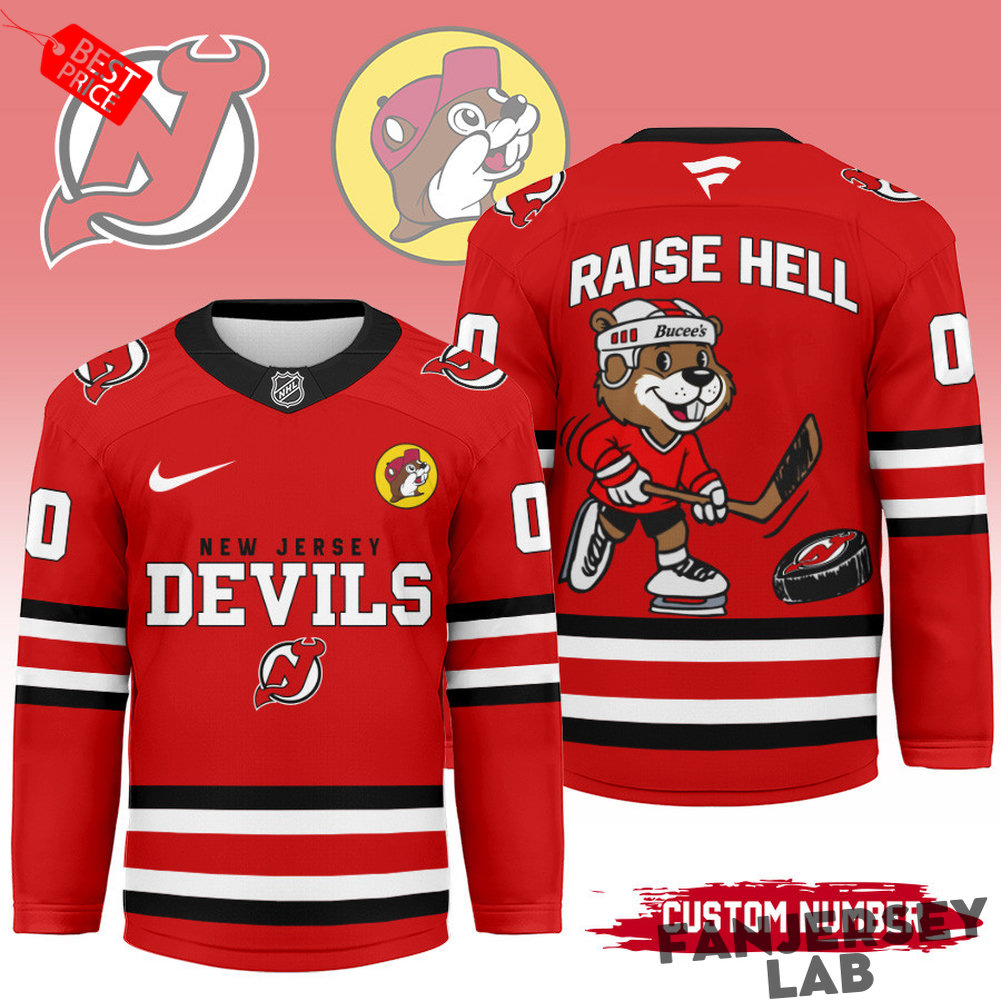 New Jersey Devils x Buc-ee's Premium Personalized Hockey Jersey New Jersey Devils x Buc-ee's Premium Personalized Hockey Jersey