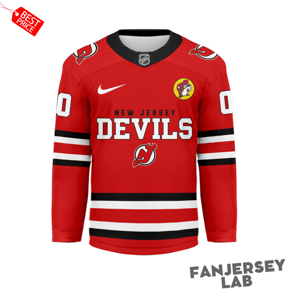 New Jersey Devils x Buc-ee's Premium Personalized Hockey Jersey New Jersey Devils x Buc-ee's Premium Personalized Hockey Jersey
