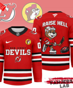 New Jersey Devils x Buc ee s Premium Personalized Hockey Jersey 4.jpg