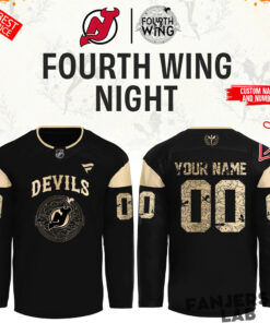New Jersey Devils Fourth Wing Night Custom Hockey Jersey