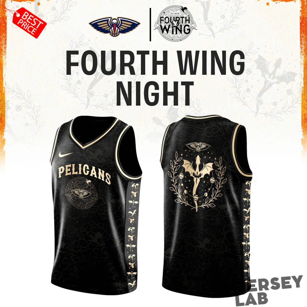 New Orleans Pelicans Fourth Wing Night Custom Basketball Jersey New Orleans Pelicans Fourth Wing Night Custom Basketball Jersey