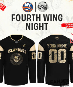 New York Islanders Fourth Wing Night Custom Hockey Jersey