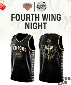 New York Knicks Fourth Wing Night Custom Basketball Jersey
