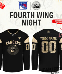 New York Rangers Fourth Wing Night Custom Hockey Jersey