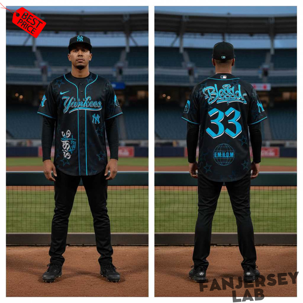 New York Yankees Blessd El Mejor Hombre Del Mundo Tour 2026 Baseball Jersey New York Yankees Blessd El Mejor Hombre Del Mundo Tour 2026 Baseball Jersey