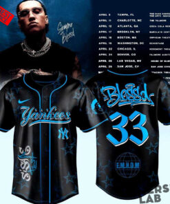 New York Yankees Blessd El Mejor Hombre Del Mundo Tour 2026 Baseball Jersey