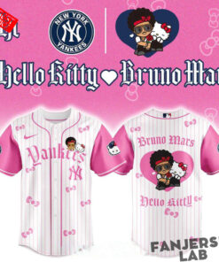 New York Yankees Hello Kitty Bruno Mars Pop Up 2026 Tour Baseball Jersey 3.jpg