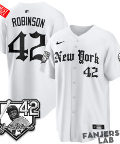 New York Yankees Jackie Robinson Day Gothic Custom Baseball Jersey