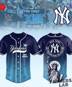 New York Yankees No Kings No War 2026 Gameday Baseball Jersey