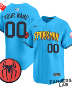 New York Yankees Spider Man Baseball Jersey 3.jpg