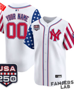 New York Yankees “America250 Edition” Custom Baseball Jersey