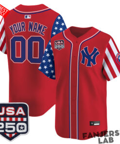 New York Yankees “America250 Edition” Custom Baseball Jersey