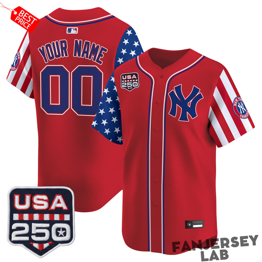 New York Yankees “America250 Edition” Custom Baseball Jersey New York Yankees “America250 Edition” Custom Baseball Jersey