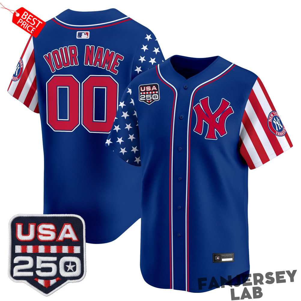 New York Yankees “America250 Edition” Custom Baseball Jersey New York Yankees “America250 Edition” Custom Baseball Jersey