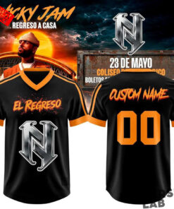 Nicky Jam El Regreso a Casa Concert 2026 Custom Baseball Jersey