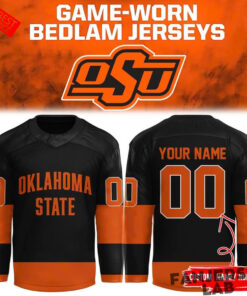 Oklahoma State Cowboys Hockey Bedlam Custom Jersey