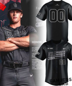 Oklahoma State Cowboys “Salute to Service” Custom Baseball Jersey