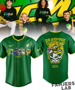 Oregon Ducks Grateful Ducks 2026 Special Baseball Jersey Oregon Ducks Grateful Ducks 2026 Special Baseball Jersey