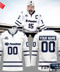 Penn State Nittany Lions 2026 Beaver Stadium Game Custom Hockey Jersey – White