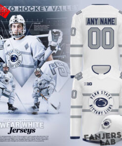 Penn State Nittany Lions 2026 “Wear White” Custom Hockey Jersey