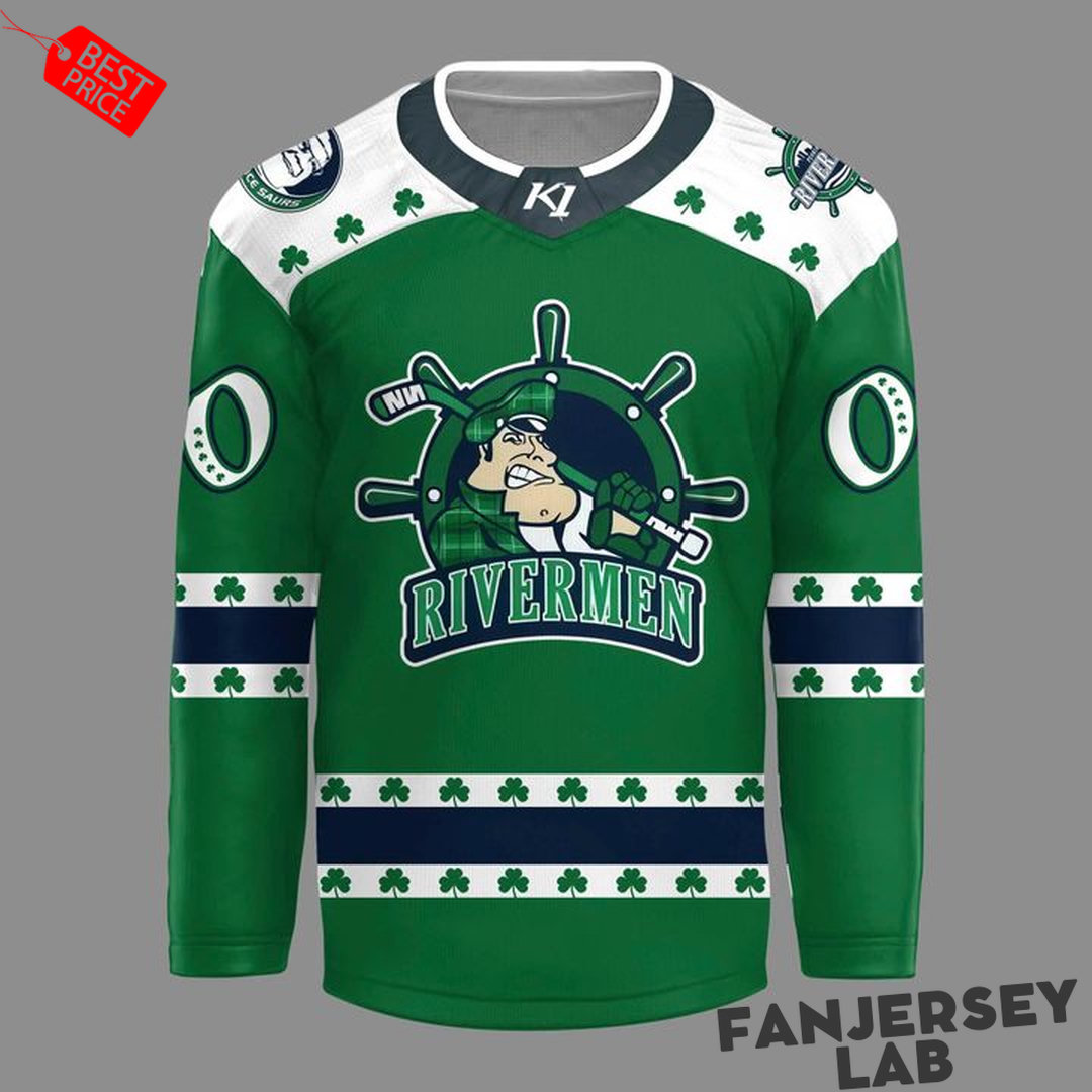 Peoria Rivermen 2026 St. Patty’s Day Celebration Custom Hockey Jersey Peoria Rivermen 2026 St. Patty’s Day Celebration Custom Hockey Jersey