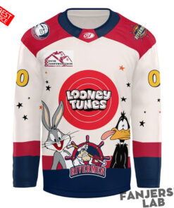 Peoria Rivermen x Looney Tunes Custom Hockey Jersey