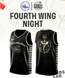 Philadelphia 76ers Fourth Wing Night Custom Basketball Jersey