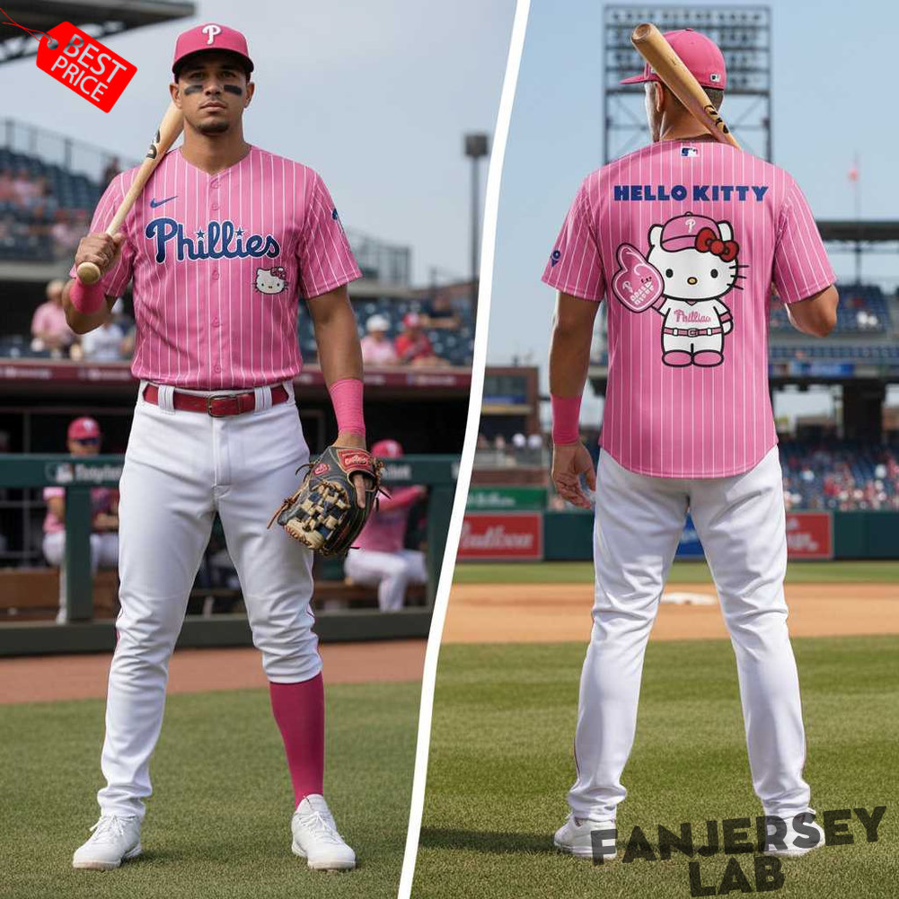 Philadelphia Phillies Hello Kitty Pink Night 2026 Baseball Jersey Philadelphia Phillies Hello Kitty Pink Night 2026 Baseball Jersey