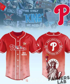 Philadelphia Phillies No Kings No War 2026 Gameday Baseball Jersey