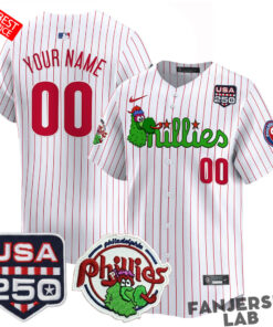 Philadelphia Phillies Phanatic 250America Custom Baseball Jersey 4.jpg