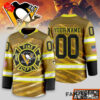 Pittsburgh Penguins Fire Dept Custom Hockey Jersey