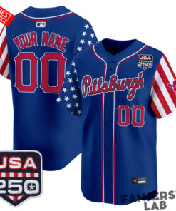Pittsburgh Pirates America250 Edition Custom Baseball Jersey 3.jpg