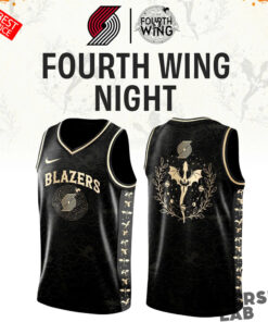 Portland Trail Blazers Fourth Wing Night Custom Basketball Jersey