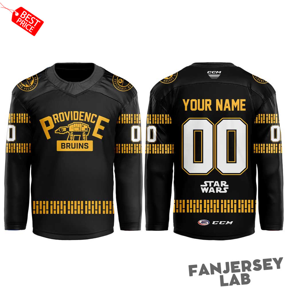 Providence Bruins Star Wars Night 2026 Custom Hockey Jersey Providence Bruins Star Wars Night 2026 Custom Hockey Jersey
