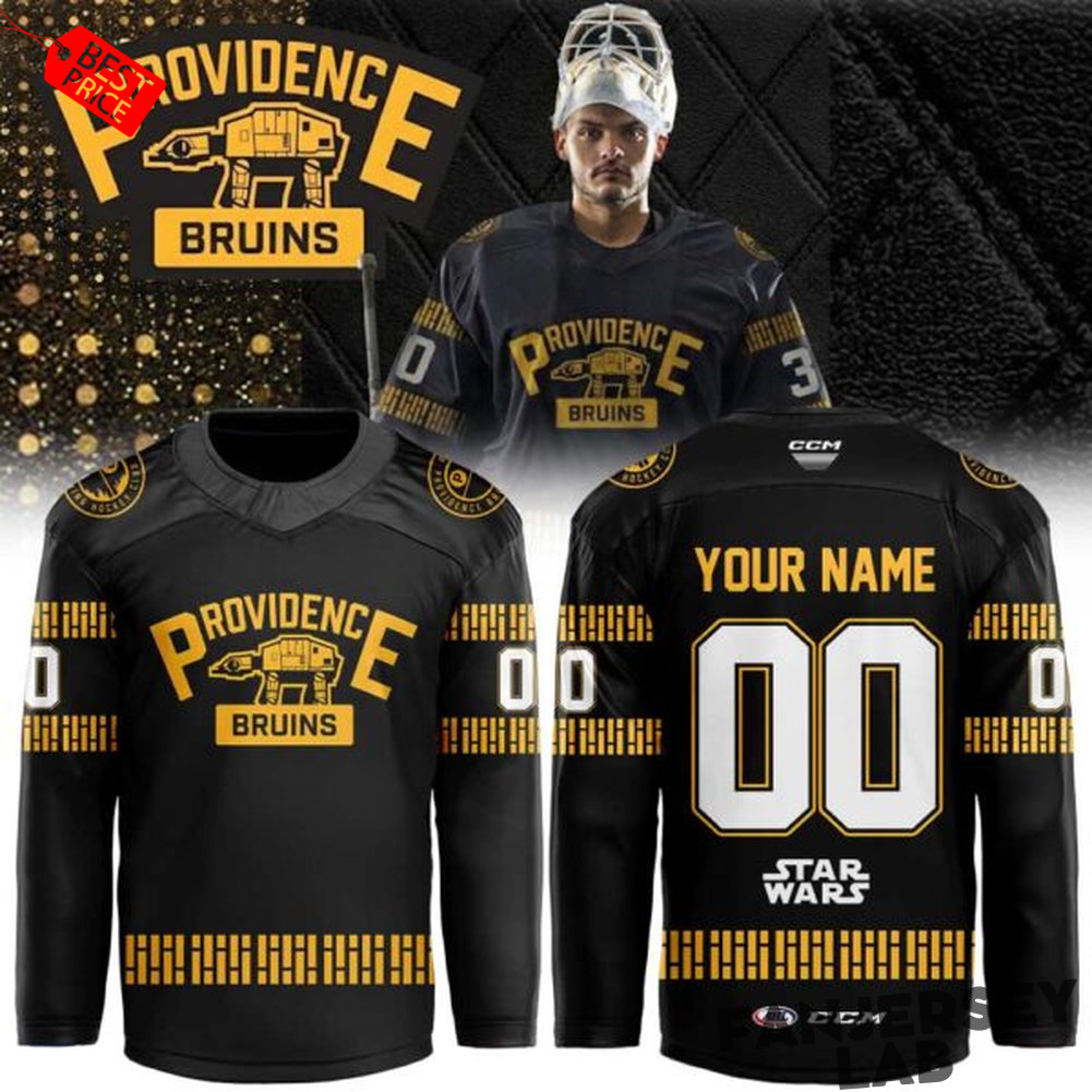 Providence Bruins Star Wars Night 2026 Custom Hockey Jersey Providence Bruins Star Wars Night 2026 Custom Hockey Jersey