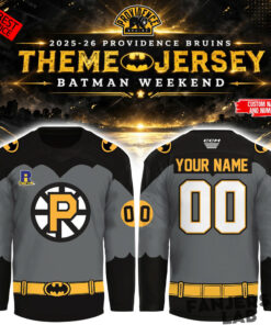 Providence Bruins x Batman Night Hockey Limited Edition Jersey Providence Bruins x Batman Night Hockey Limited Edition Jersey