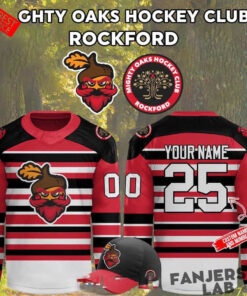 Rockford IceHogs Rockford Mighty Oaks 2026 Custom Hockey Jersey