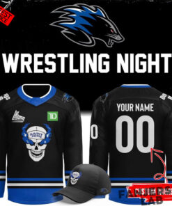 Saint John Sea Dogs x Stone Cold “Wrestling Night” Custom Hockey Jersey
