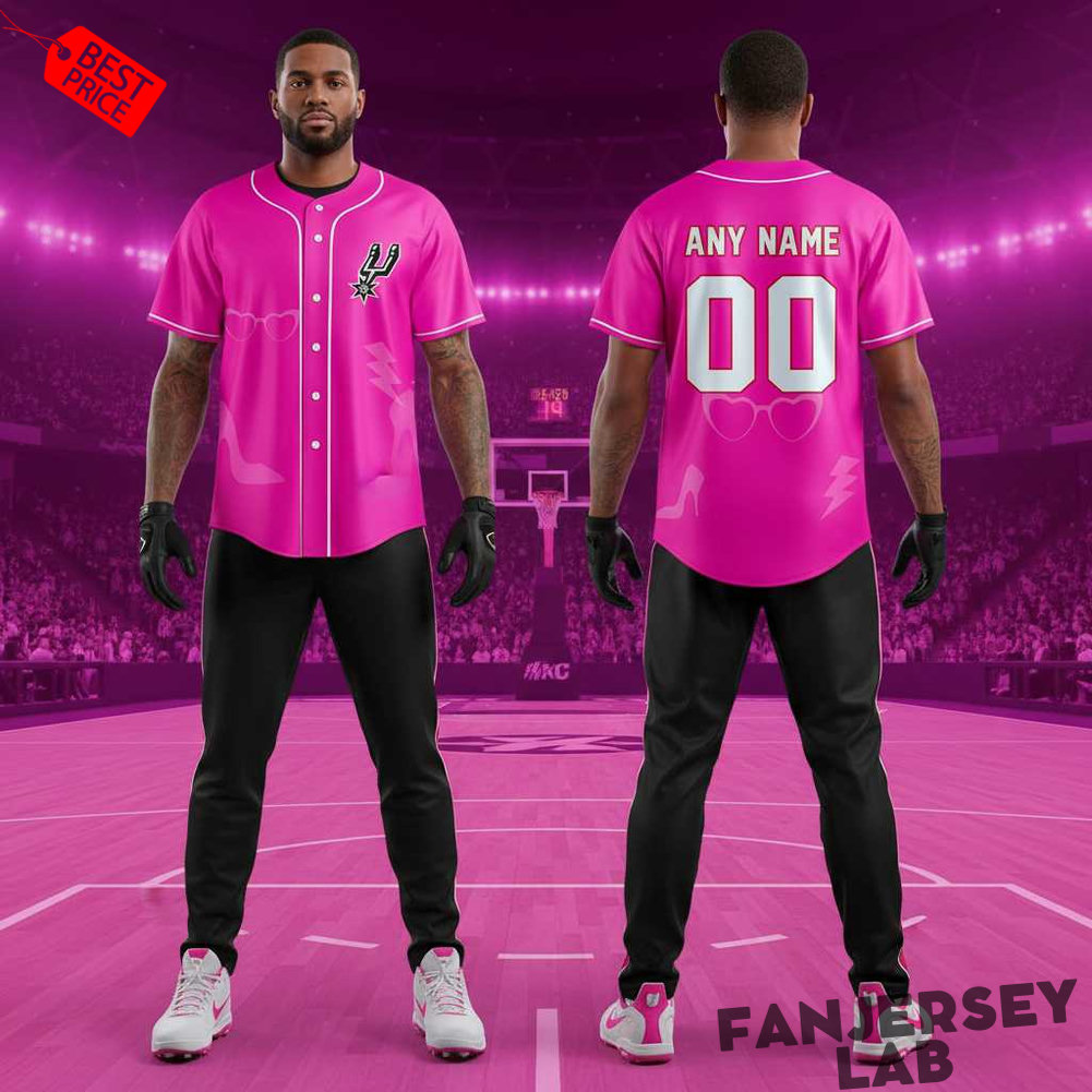 San Antonio Spurs Barbie Game Day 2026 Special Baseball Jersey San Antonio Spurs Barbie Game Day 2026 Special Baseball Jersey