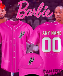 San Antonio Spurs Barbie Game Day 2026 Special Baseball Jersey