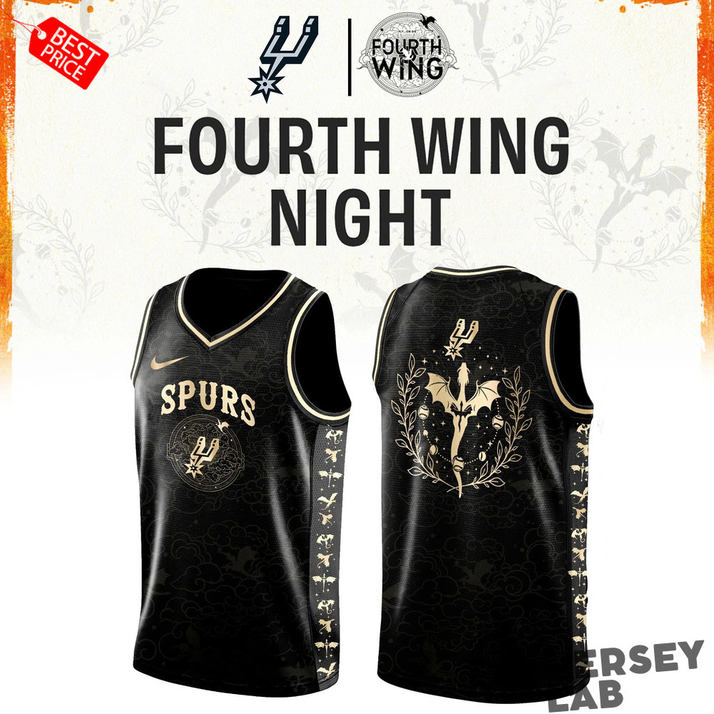 San Antonio Spurs Fourth Wing Night Custom Basketball Jersey San Antonio Spurs Fourth Wing Night Custom Basketball Jersey