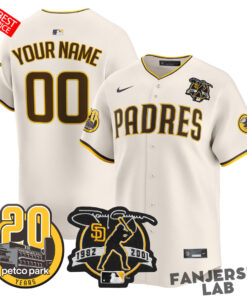 San Diego Padres Tony Gwynn & Petco Park 20th Baseball Jersey
