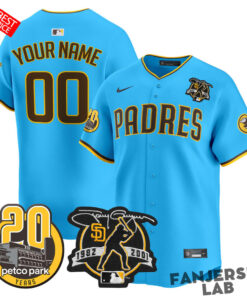 San Diego Padres Tony Gwynn & Petco Park 20th Baseball Jersey