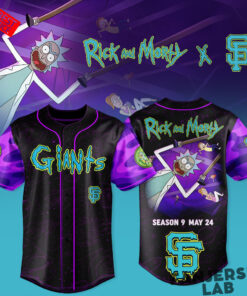 San Francisco Giants × Rick and Morty Special Baseball Jersey