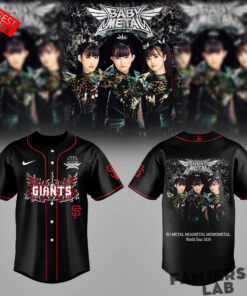 San Francisco Giants BABYMETAL World Tour 2026 NORTH AMERICA Baseball Jersey 2.jpg