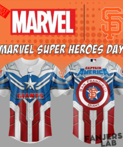 San Francisco Giants Captain America Baseball Baseball Jersey