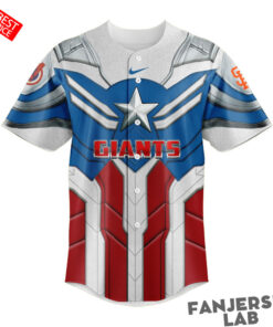San Francisco Giants Captain America Baseball Baseball Jersey