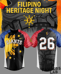 San Francisco Giants Filipino Heritage Night 2026 Custom Baseball Baseball Jersey San Francisco Giants Filipino Heritage Night 2026 Custom Baseball Baseball Jersey